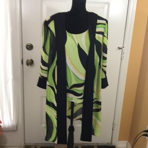 2 PC Colorful Kimono Top Set